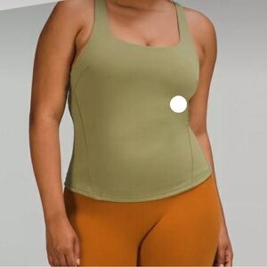 Lululemon Instill Tank Top Bronze Green Size 8